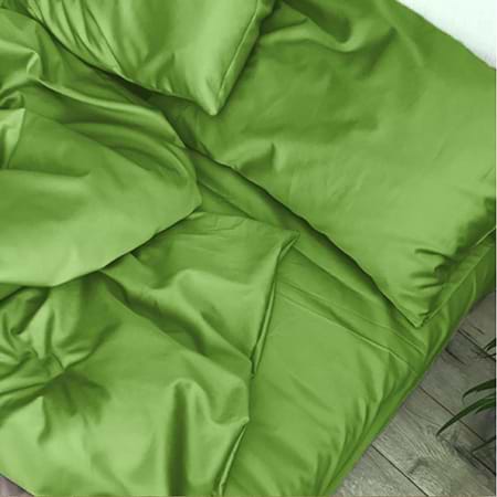 Простынь двуспальная MirSon Satin Light Pro 10-013 Lettuce 180x200+25 см (2200010175233)