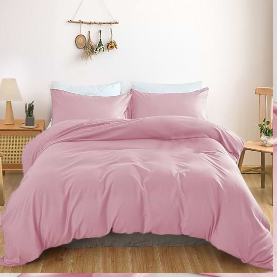 Фото - Простирадло двоспальне MirSon Satin Light Pro 10-003 Pink 180x200+25 см (2200010170160)