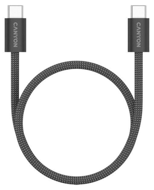 Фото - Кабель синхронизации данных Canyon OnWire 60MG C-C 60W Magnet Braided 1m Black (CND-CCMG60AB15B)