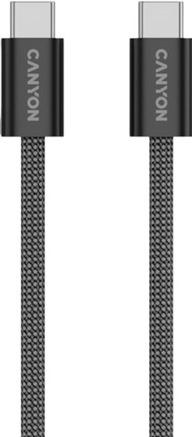Фото - Кабель синхронизации данных Canyon OnWire 60MG C-C 60W Magnet Braided 1m Black (CND-CCMG60AB15B)