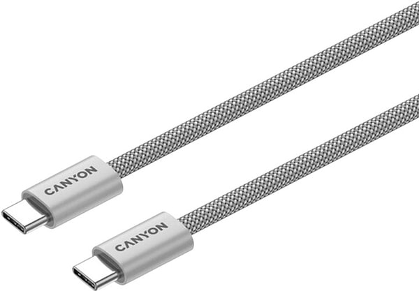 Фото - Кабель синхронизации данных Canyon OnWire 60MG C-C 60W Magnet Braided 1m Light Grey (CND-CCMG60AB15LG)