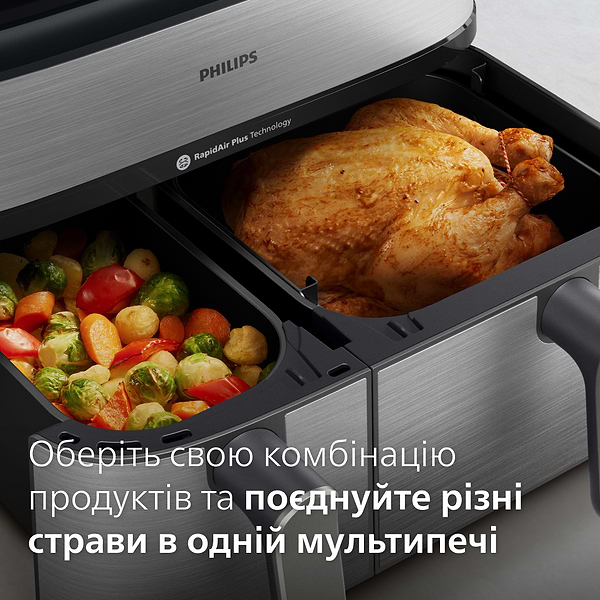 Фото - Уценка - Мультипечь Philips Ovi Dual Steam NA555/00