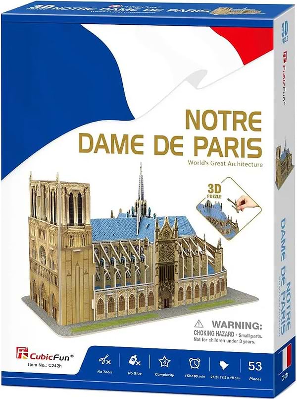 Фото - 3D пазли Cubic Fun "Нотр Дам Де Парі" (C242h)