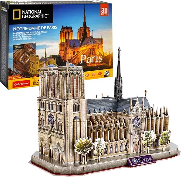 Фото - 3D пазли Cubic Fun National Geographic "Нотр-Дам-де-Парі" (DS0986h)