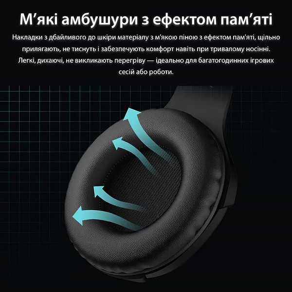 Фото - Гарнитура проводная игровая Langsdom HCG07-G7-Black