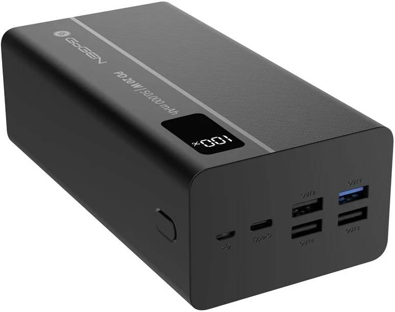 Фото - Батарея мобильная Gogen 50000 mAh PD 20W (GOGPB500001B)