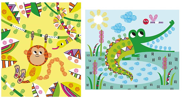 Фото - Краски Janod Панда и ее друзья (J07812)