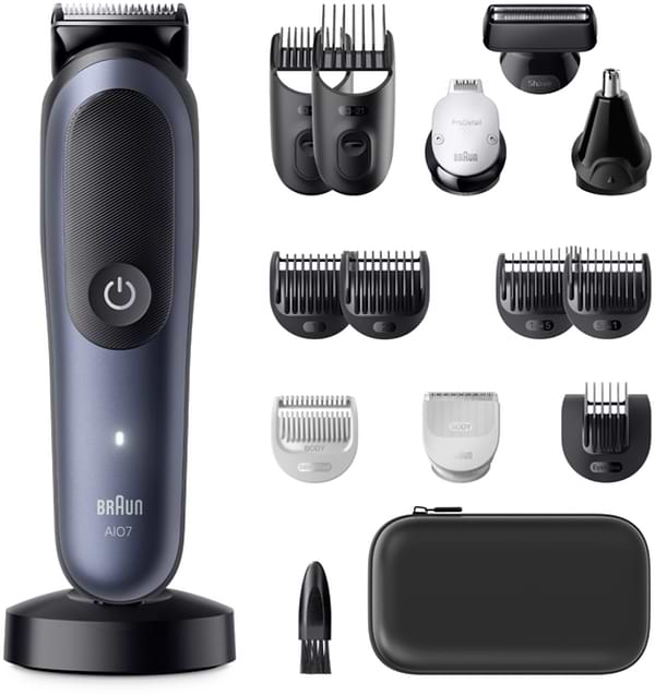 Фото - Триммер универсальный Braun All-in-One Series 7 AIO7580 тип 5807+зарядная станция+органайзер
