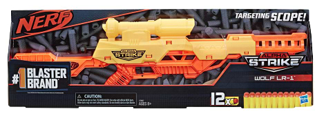 Фото - Бластер однозарядний Hasbro Nerf Альфа Страйк Вовк (E7567)