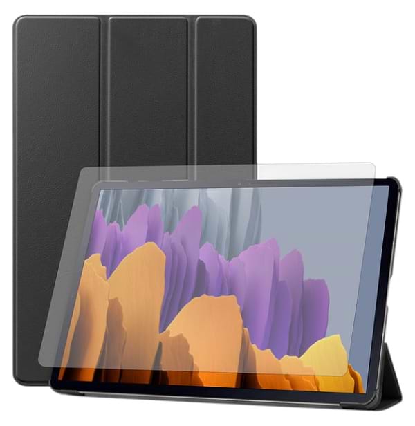 Фото - Чехол для планшета AIRON Premium for Samsung Galaxy TAB S7+/S8+ (t970/975/X800/X806) с защитной пленкой и салфеткой Black (4821784622502)