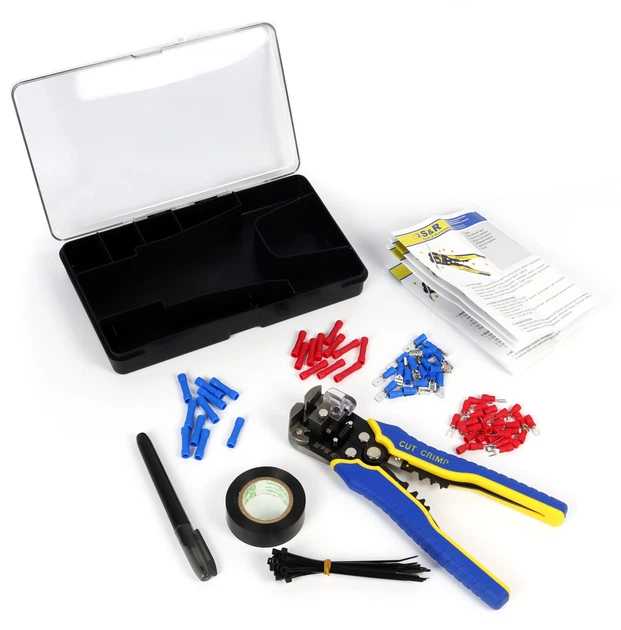 Фото - Набір інструментів S&R 98 шт. знімач ізоляції 3 в 1 205 мм (580000198)