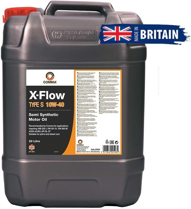 Олива для авто COMMA X-FLOW TYPE S 10W-40 20л (XFS20L)