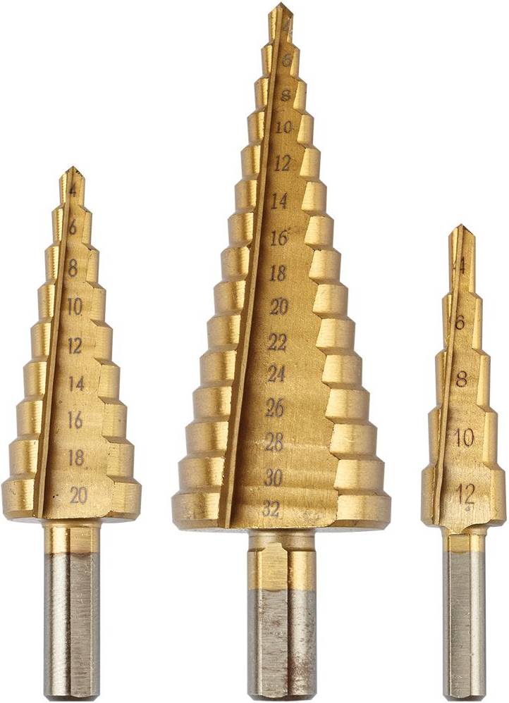 Набір свердел GRAPHITE TiN, 4x12/20/32 мм 3 шт. (54T300)