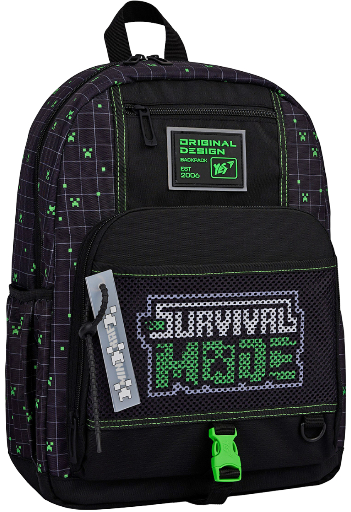 Рюкзак школьный YES T-115 Minecraft Survival (550001) - Фото 1