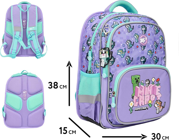Фото - Рюкзак школьный YES S-72 Minecraft Pinky (550012)
