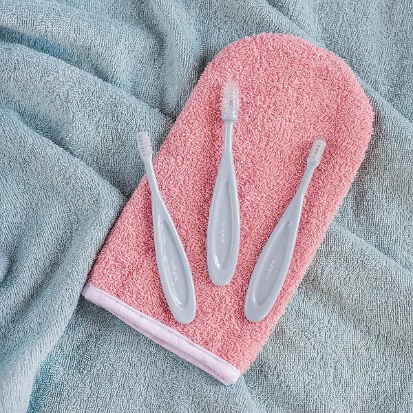 Фото - Набор для полости рта ребенка BabyOno голубой 3шт (550/02)