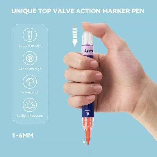 Фото - Набір маркерів Arrtx Simptap AACM-0724B 24 кол. (LC303694)