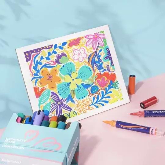 Фото - Набір маркерів Arrtx Simptap AACM-0724B 24 кол. (LC303694)