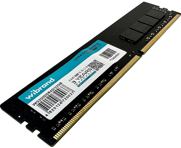 Фото - Память DDR Wibrand DDR4 32GB 3200MHz CL22 DIMM (WI3200DDR4D/32GB)