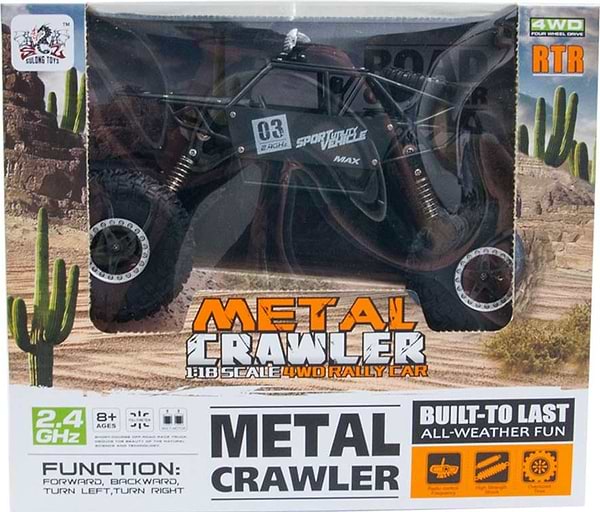 Фото - Радиоуправляемая машинка 1:18 Sulong Toys Off-Road Crawler – Super Speed (матовый коричн., аккум. 4.8V, метал. корпус) (SL-112RHMB)