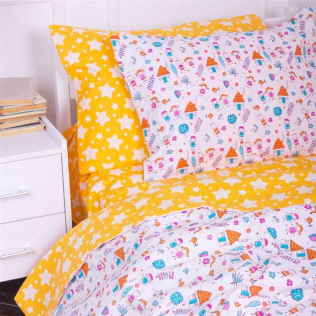 Фото - Комплект постільної білизни дитячий MirSon Бязь Kids Time 18-0002 Sweet Home 143 x 210 см (2200006988953)