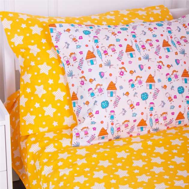 Фото - Комплект постільної білизни дитячий MirSon Бязь Kids Time 18-0002 Sweet Home 143 x 210 см (2200006988953)