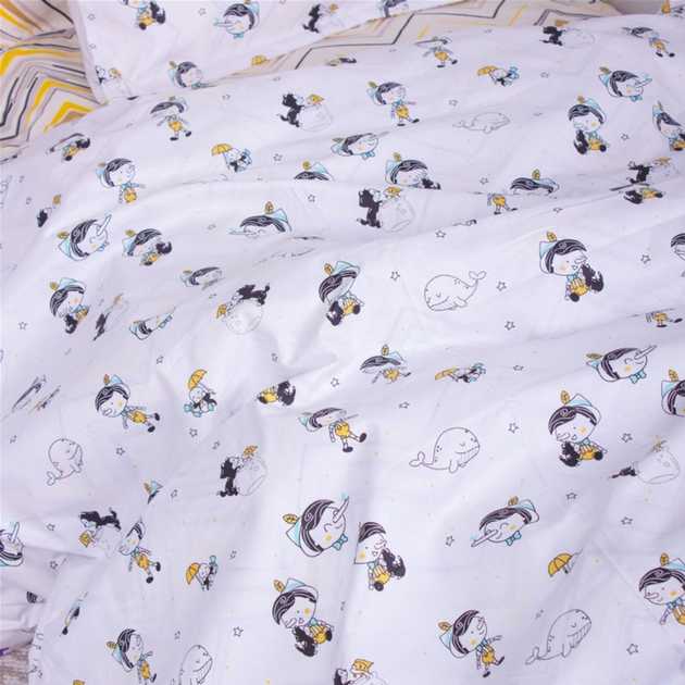Фото - Комплект постільної білизни дитячий MirSon Бязь Kids Time 18-0003 Pinokio 143 x 210 см (2200006993926)