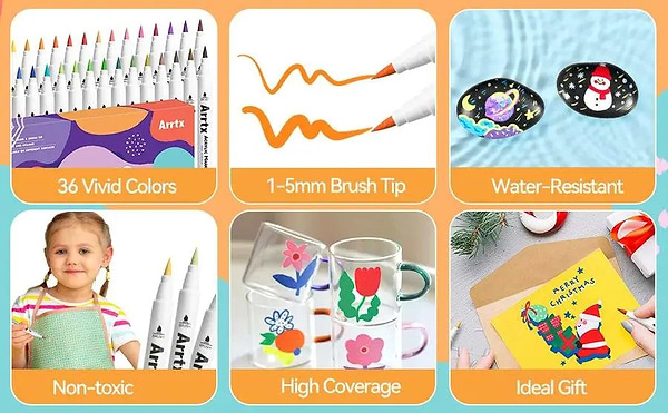 Фото - Набір маркерів Arrtx AACM-0536D 36 кол. (LC303670)