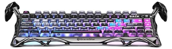 Фото - Клавіатура бездротова ігрова GravaStar Mercury K1 Pro 80keys Kailh Speedy Mint BT/WL/USB Сyberpunk (GSK1PRO_CBLK)