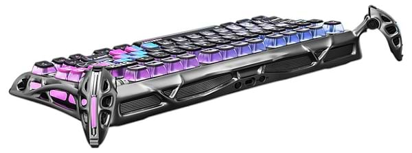 Фото - Клавіатура бездротова ігрова GravaStar Mercury K1 Pro 80keys Kailh Speedy Mint BT/WL/USB Сyberpunk (GSK1PRO_CBLK)