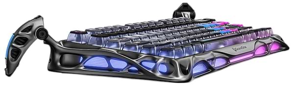 Фото - Клавіатура бездротова ігрова GravaStar Mercury K1 Pro 80keys Kailh Speedy Mint BT/WL/USB Сyberpunk (GSK1PRO_CBLK)