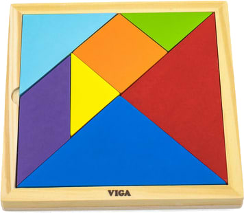 Фото - Настільна гра (5-7 років) Viga Toys Танграм (55557)