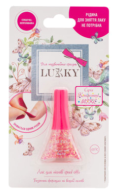Лак для ногтей Lukky "Конфетти-Микс" розово-золотистый 5,5 мл (T16750)