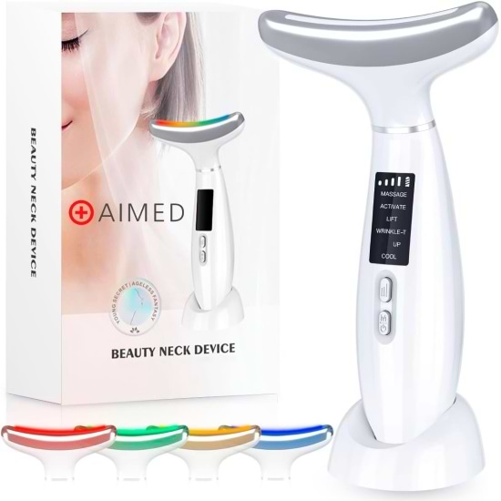 Фото - Массажер для лица AIMED Neck RF Lifting EMS+LED White (AI-NeckEMS_wh)