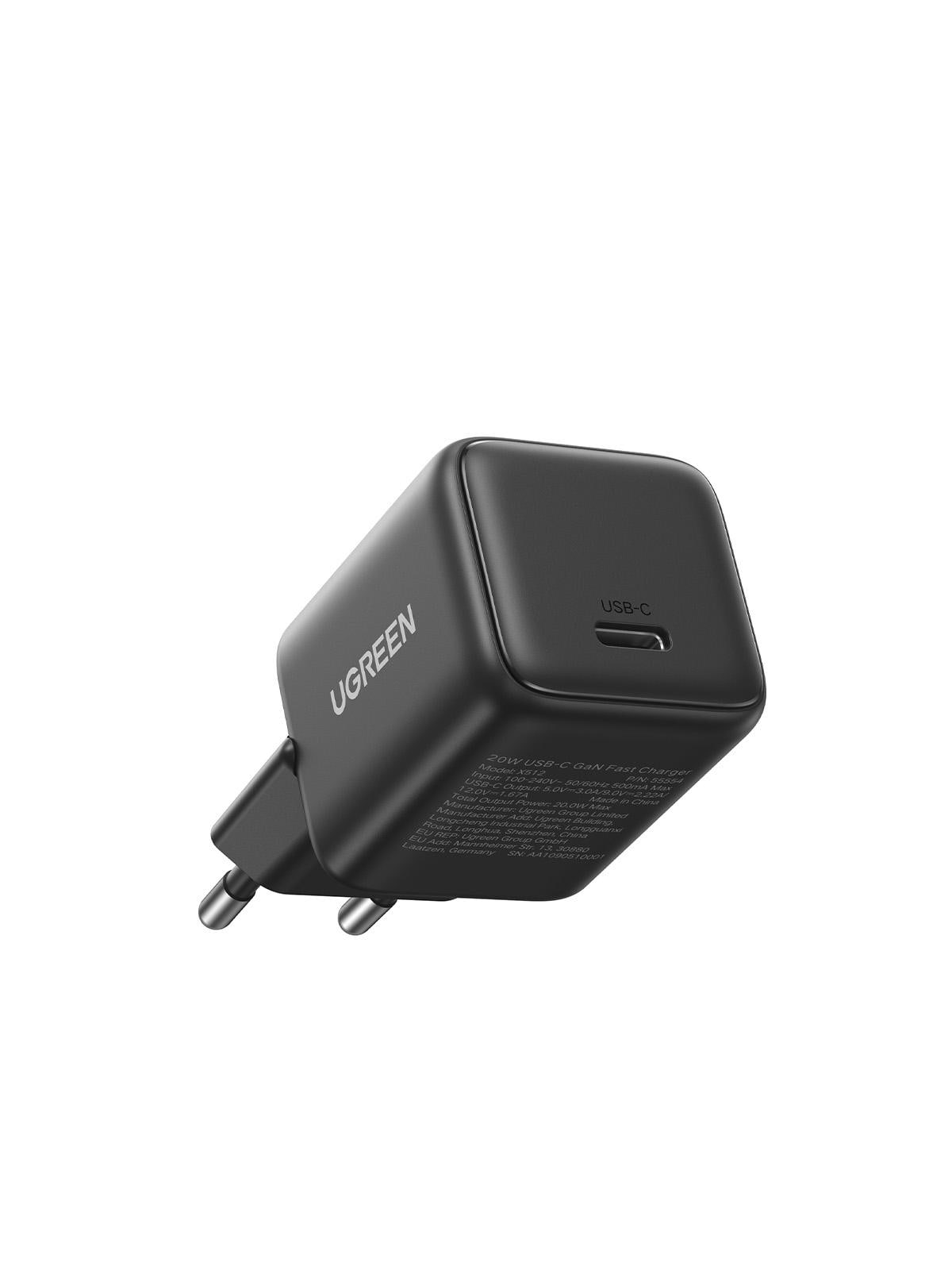 Сетевое зарядное устройство UGREEN X512 USB-C 20W PD GaN Fast Charger Grey (55528)