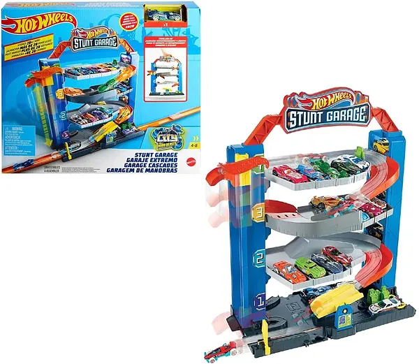 Фото - Ігровий набір Hot Wheels Чотириповерховий гараж для машинок (GNL70)