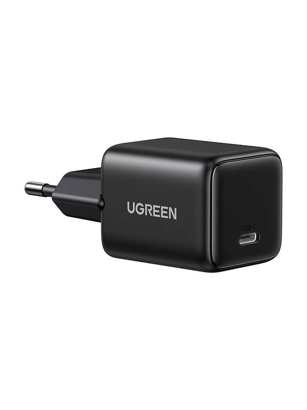 Фото - Мережевий зарядний пристрій UGREEN X512 USB-C 20W PD GaN Fast Charger Black (55553)
