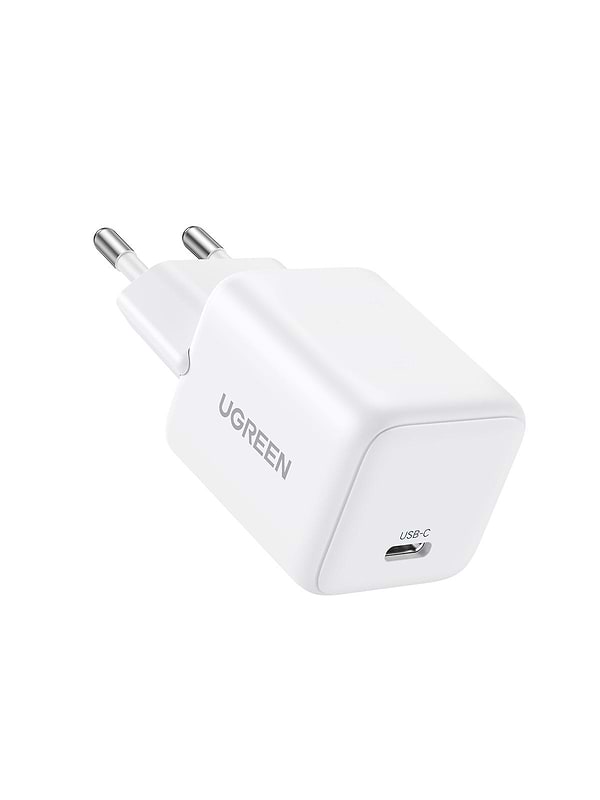 Фото - Мережевий зарядний пристрій UGREEN X512 USB-C 20W PD GaN Fast Charger White (55554)