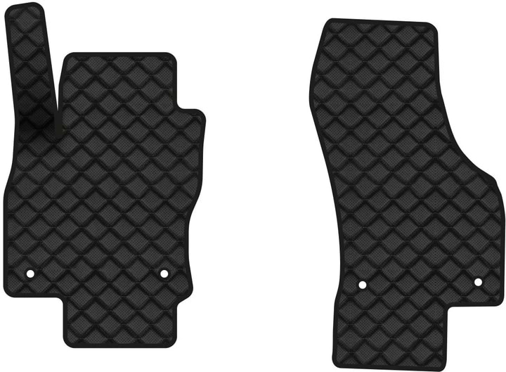 Коврики из экокожи в салон авто передние EVAtech для Superb (B8) Skoda 2015-2024 3 поколение Combi EU (SK3278AK2AV4BBB)