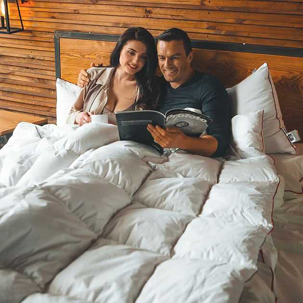 Фото - Ковдра зимова полуторна MirSon DeLuxе 030 140x205 см (2200000003621)