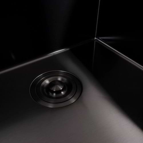 Фото - Мийка кухонна VALESO 50x50 PVD чорна Handmade (товщина 3,0/1.5)