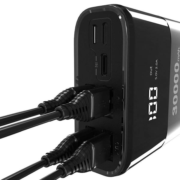 Фото - Батарея мобильная Dudao K8 Max 30.000mAh Black (55660)