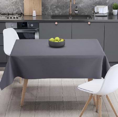 Скатертина прямокутна ТЕП Aquastop 150х200 см Dark Grey (С-04189_29832)