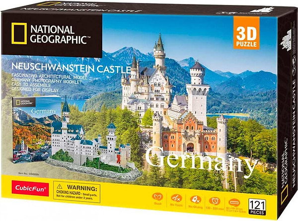 Фото - 3D пазлы Cubic Fun National Geographic "Замок Нойшванштайн" (DS0990h)
