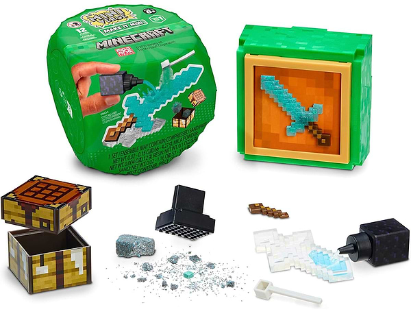 Фото - Колекційна фігурка MGA's Miniverse Mini Minecraft - СТВОРАЙ ПІКСЕЛЬНИЙ ПРИГОД в асортименті (557272)