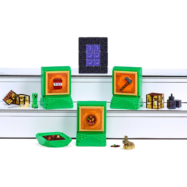 Фото - Колекційна фігурка MGA's Miniverse Mini Minecraft - СТВОРАЙ ПІКСЕЛЬНИЙ ПРИГОД в асортименті (557272)