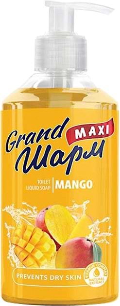 Рідке мило для рук Grand Шарм Манго 500 мл (4820195504260) - Фото 1