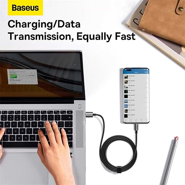 Фото - Кабель синхронізації даних Baseus Superior Series Fast Charging Data Cable USB to Type-C 100W 2m Cluster Black (P10320102114-02)