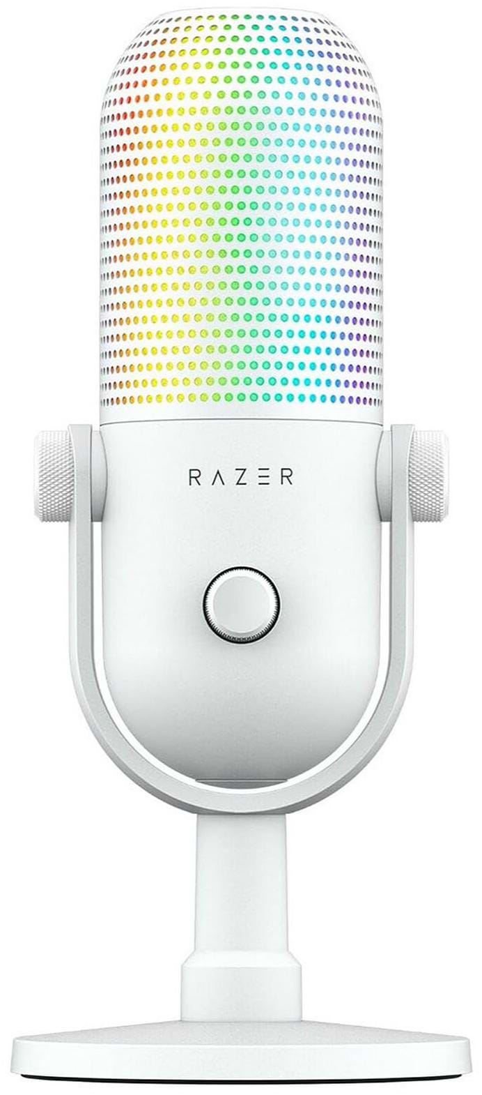 Мікрофон до комп'ютера Razer Seiren V3 Chroma White (RZ19-05060200-R3M1) - Фото 1