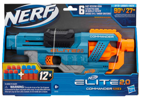 Бластер багатозарядний Hasbro Nerf Elite 2.0 Коммандер (E9485) - Фото 1